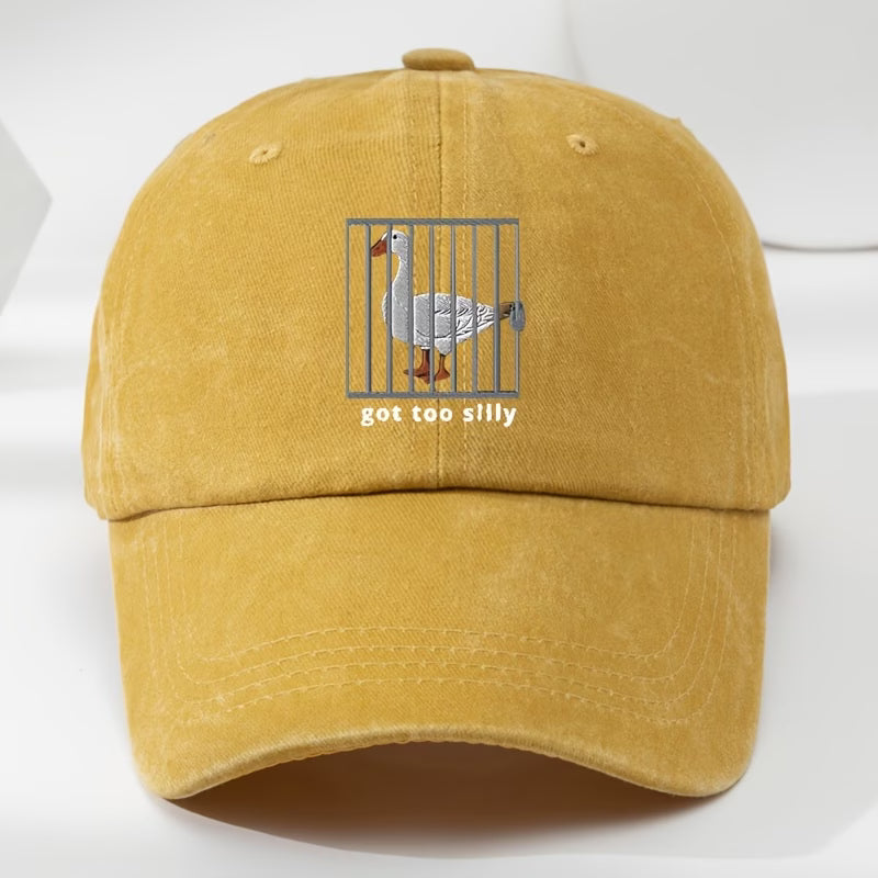 Silly Goose Embroidered Baseball Hat