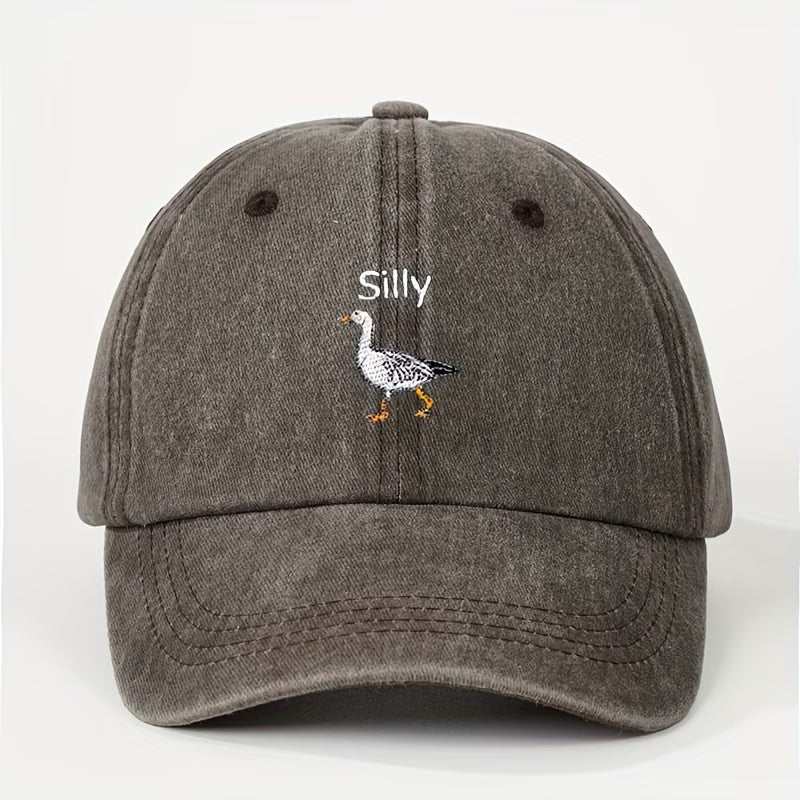 Free Silly Goose Embroidered Baseball Hat
