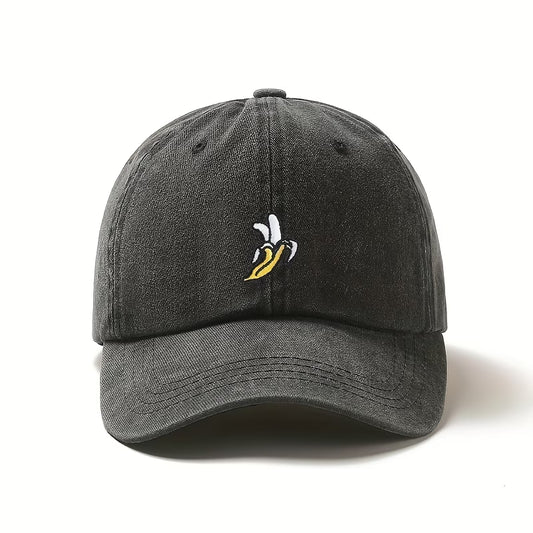 Half Peeled Banana Embroidered Baseball Hat
