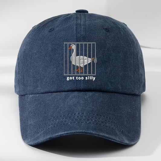 Silly Goose Embroidered Baseball Hat