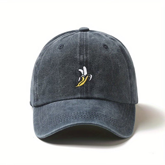 Half Peeled Banana Embroidered Baseball Hat