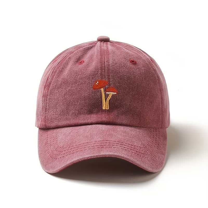 Amanita Mascara Embroidered Baseball Hat
