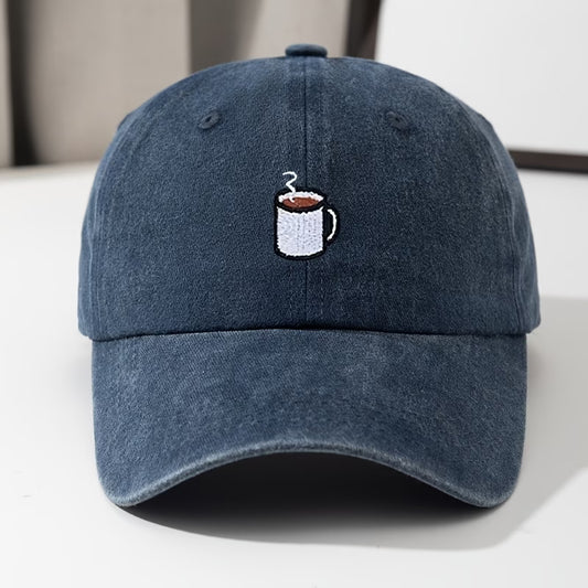 Coffee Series Coffee Cup Embroidered Baseball Hat