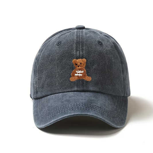 Teddy Down Bad Embroidered Hat
